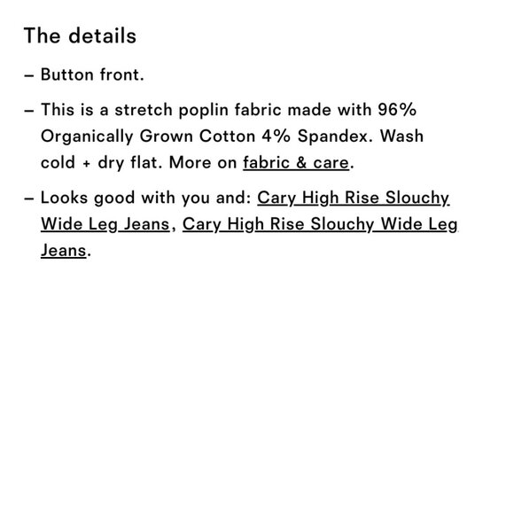 Reformation Noah Cropped Button-Down Shirt - Picture 4 of 6